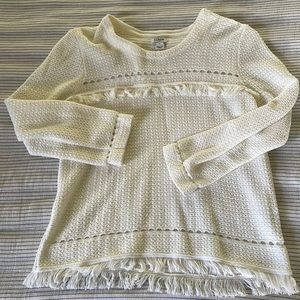 J Crew Fringe Sweater